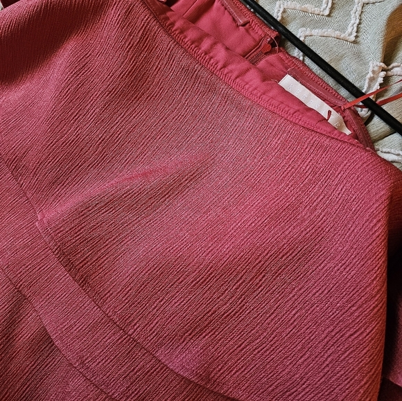 Keepsake the Label Two Fold Mini Dress Off the Shoulder Red Ochre - Picture 6 of 8